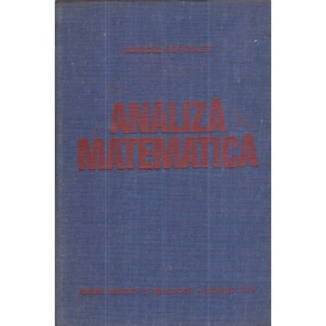 Marcel N. Rosculet - Analiza matematica - 120865