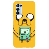 Husa compatibila cu Oppo A5 (2020) model BMO Adventure time, Silicon, TPU, Viceversa, Transparent, Carcasa