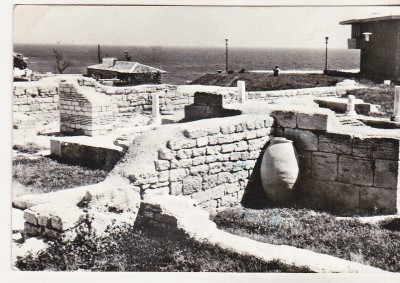 bnk cp Mangalia - Ruinele cetatii Callatis - uzata foto