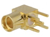 Conector MMCX soclu mamă 90&deg; THT aurit