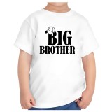 Tricou copii alb big brother text fratele mai mare varsta 1-2 ani
