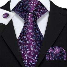 Set cravata + batista + butoni - matase - model 329