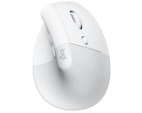 Mouse wireless vertical Logitech Lift, silentios, 4 butoane, offwhite - RESIGILAT