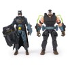 Set 2 Figurine Batman Adventures: Batman vs Bane, 30cm, 17 Puncte Articulatie, 14 Accesorii, DC Comics, Spin Master