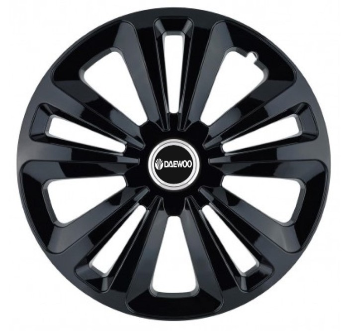 Set 4 Capace Roti, potrivite jantelor de R14, pentru Daewoo, model terra negru