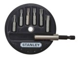 Stanley 1-68-739 Set 7 piese1/4&quot; - Torx: T10, T15, T20, T25, T30, T40 + adaptor magnetic