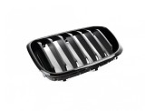 Grila radiator Bmw X3 (G01), 06.2017-07.2021, X4 (G02), 03.2018-, model: pachet,M, montare fata, stanga, Negru lucios, RapidAuto