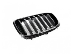Grila radiator Bmw X3 (G01), 06.2017-07.2021, X4 (G02), 03.2018-, model: pachet,M, montare fata, stanga, Negru lucios, RapidAuto