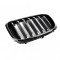 Grila radiator Bmw X3 (G01), 06.2017-07.2021, X4 (G02), 03.2018-, model: pachet,M, montare fata, stanga, Negru lucios, RapidAuto