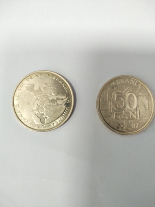50 bani monede aniversare pentru colecționari