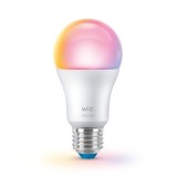 Bec inteligent LED Philips A60, Wi-Fi, clasic, E27, 8.5W, lumina rece / calda / RGB, dimabil