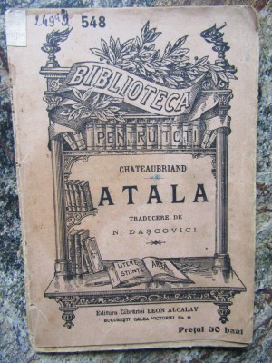 CHATEAUBRIAND - ATALA foto