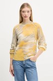 Desigual pulover de l&acirc;nă HYDER culoarea bej, light, 25WWJF31