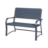 Banca de gradina, plastic, structura metal, 117x68x92 cm, New Style, Chomik