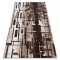 Covor acril USKUP Geometric 9481 bej, 80x300 cm