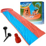 Tobogan cu apa dublu, 488 cm &ndash; conectare la furtun, distractie pentru 2 copii Household NewTrend