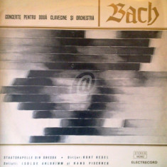 J. S. Bach - Concert pentru doua clavecine si orchestra (Vinil) foto