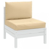 Gossi perne de paleti, 2 buc., melanj bej, material textil