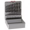 Set de burghie HSS pentru metal - cutie metalică 25 buc.