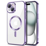 Husa pentru iPhone 15 Plus - Techsuit Luxury Crystal MagSafe - Light Purple