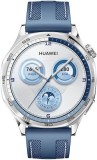 Smartwatch Huawei Watch GT 5 Pro Vili-B19W, corp din inox și curea albastră &icirc;ntrețesută, Blister 55020DKH