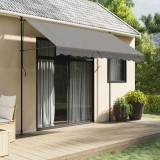 Cumpara ieftin Copertină retractabilă, antracit, 300x150 cm, textil și oțel
