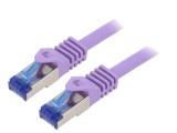 Cablul Patch S/FTP 6a LSZH violet 1m 26AWG
