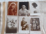 LOT CARTI POSTALE PERIOADA INTERBELICA, 5+1, 1 CIRCULATA SI 5 NECIRCULATE