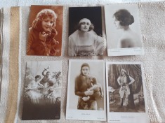 LOT CARTI POSTALE PERIOADA INTERBELICA, 5+1, 1 CIRCULATA SI 5 NECIRCULATE