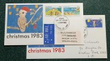Australia 1983 - Craciun, serie pe 2 FDC circulata