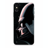 HUSA CAPAC TPU / GLASS, DARTH VADER 017 , APPLE IPHONE XR CU LICENTA, NEGRU BLISTER