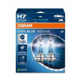 Set 2 Becuri Halogen H7 Osram Cool Blue Intense NextGen 12V 55W, Lumina Alba Rece, PX26d