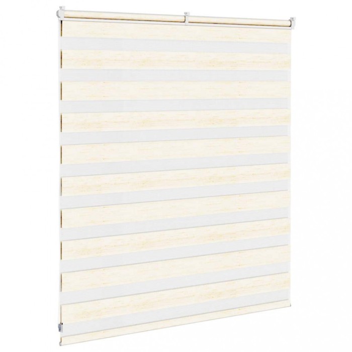 Jaluzea tip Zebra 130x100 cm pentru Ferestre sau Usi, Poliester, Culoare Marmura Bej