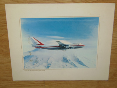AVION BOEING 747 - DIM 30/24CM foto