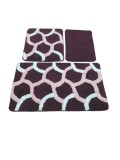 Cumpara ieftin Set 3 Covorase de Baie Elegant Mov (Acryl), Chilai Home