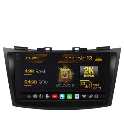 Navigatie Suzuki Swift (2011-2017), Android 13, V-Octacore 4GB RAM + 64GB ROM, 9.5 Inch - AD-BGV9004+AD-BGRKIT304 foto