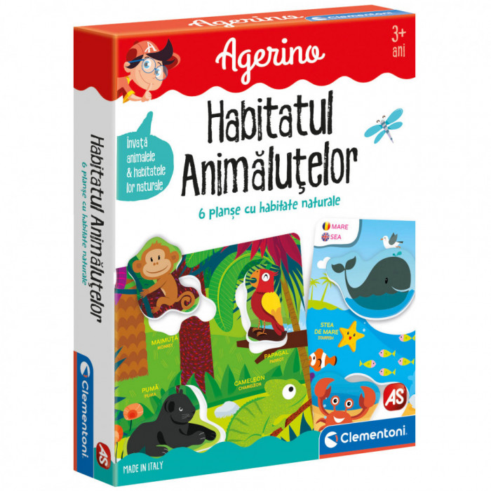 Joc educativ Habitatul Animalutelor Agerino Clementoni