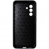Husa spate Auto Focus aspect Carbon, silicon negru, pentru Samsung Galaxy A36 5G