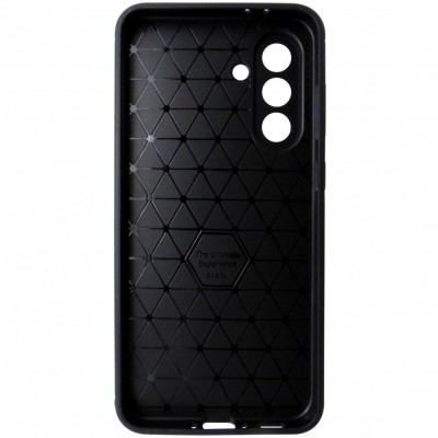 Husa spate Auto Focus aspect Carbon, silicon negru, pentru Samsung Galaxy A36 5G foto