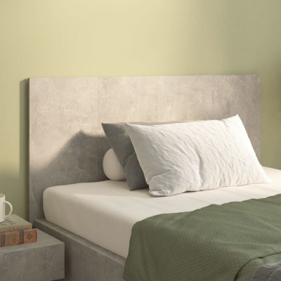 vidaXL Tăblie de pat, gri beton, 120x1,5x80 cm, lemn prelucrat foto
