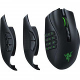 Mouse gaming wireless Razer Naga Pro, 3 module butoane laterale, switchuri optice, 2.4GHz HyperSpeed &amp;amp; Bluetooth, iluminare Chroma RGB, Negru