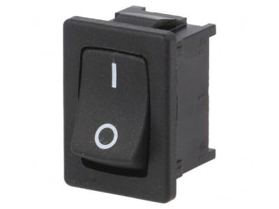 Comutator Basculant ON-OFF 10A 250V Negru foto