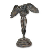 Coboara noaptea-statueta din bronz cu un soclu din marmura TBF-2, Nuduri