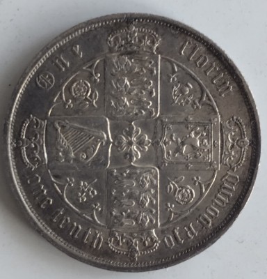 Moneda - Regatul Unit - 1 Florin 1872 - Argint foto