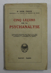 CINQ LECONS SUR LA PSYCHANALYSE pr SIGM. FREUD 1930 foto