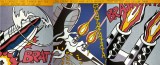 Roy Lichtenstein, Cum am deschis focul - Triptic, Litografie semnată pe placă