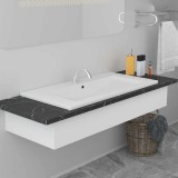 Gossi chiuveta incorporata, alb, 91 x 39,5 x 18,5 cm, ceramica