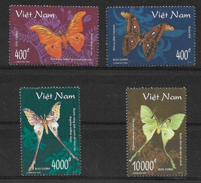 VIETNAM 1998 FAUNA INSECTE FLUTURI foto