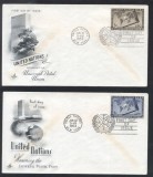 UN New York 1953 UPU Mi.21-22 FDC UN.232