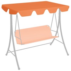 vidaXL Copertină rezervă leagăn grădină portocaliu 188/168x145/110cm 312092
